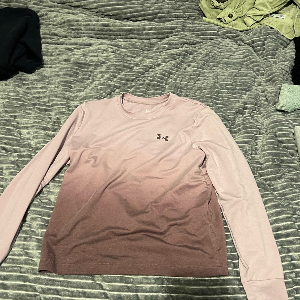 Under Armour Women's Pink to Purple Ombre Long Sleeve Tee